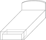 Drawer Diagram single bed 1 end drawer
