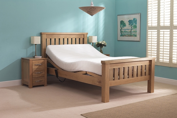 Ashby Double Oak Adjustable Bed