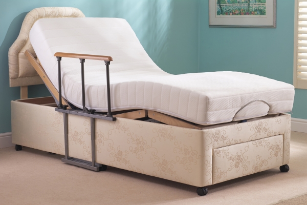 bed rail for adjustable mattress