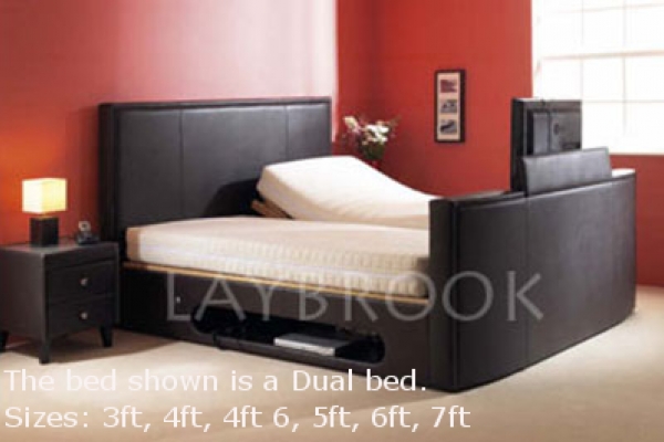Oxford Double Adjustable TV Bed