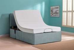 Ottaman adjustable bed Raised at Back
