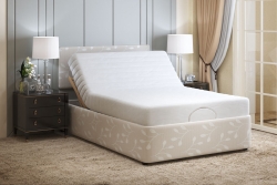 Corfe Double adjustable bed with back and feet raised