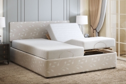 Corfe Dual adjustable bed foot and back raised and one side flat