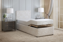 Corfe single adjustable bed, legs raised
