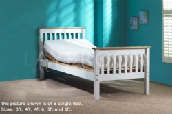 White Huntley Single Bed