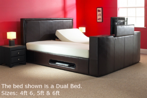 York Double Adjustable TV Bed