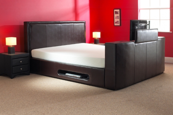 York Double Flat TV Bed